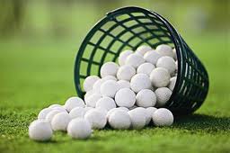 Golfbälle Pitchen und Bunker